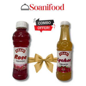 Combo Of Soani Rose Sharbat & Lychee Sharbat