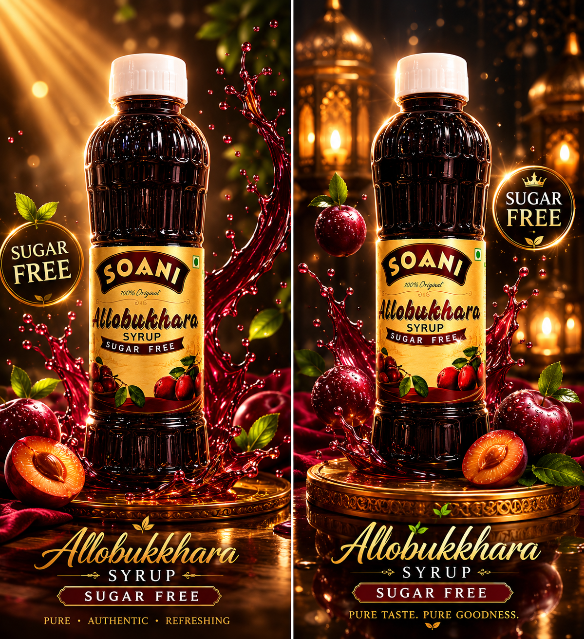 Soanifood Sugar-Free Homemade Aloobukhara Sharbat (Premium Plum Syrup) - 750ML - Image 2